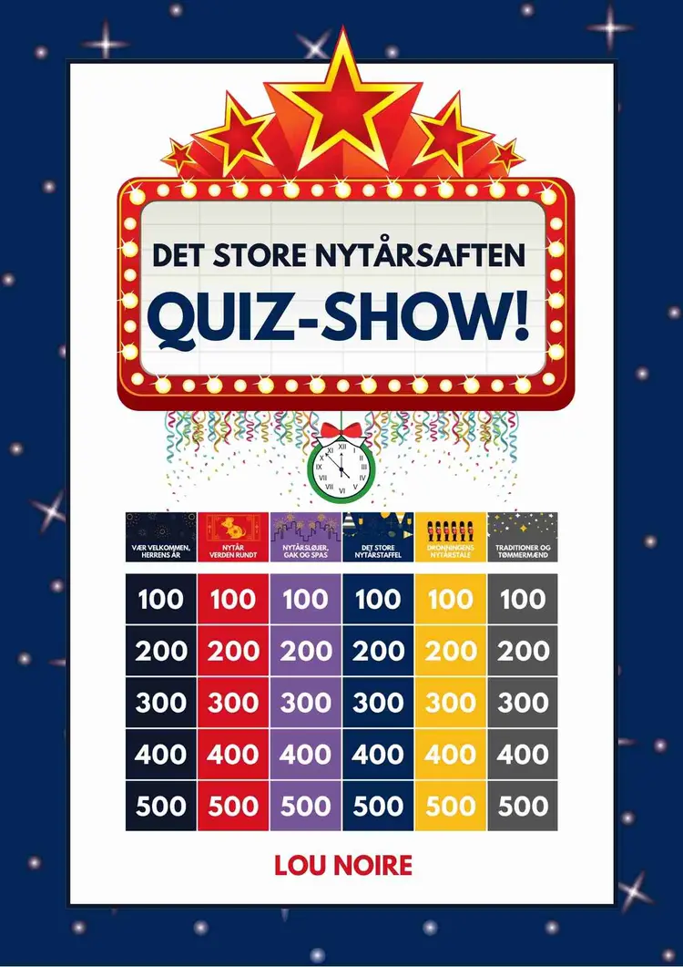 Det Store Nytårsaften Quiz-Show af Lou Noire