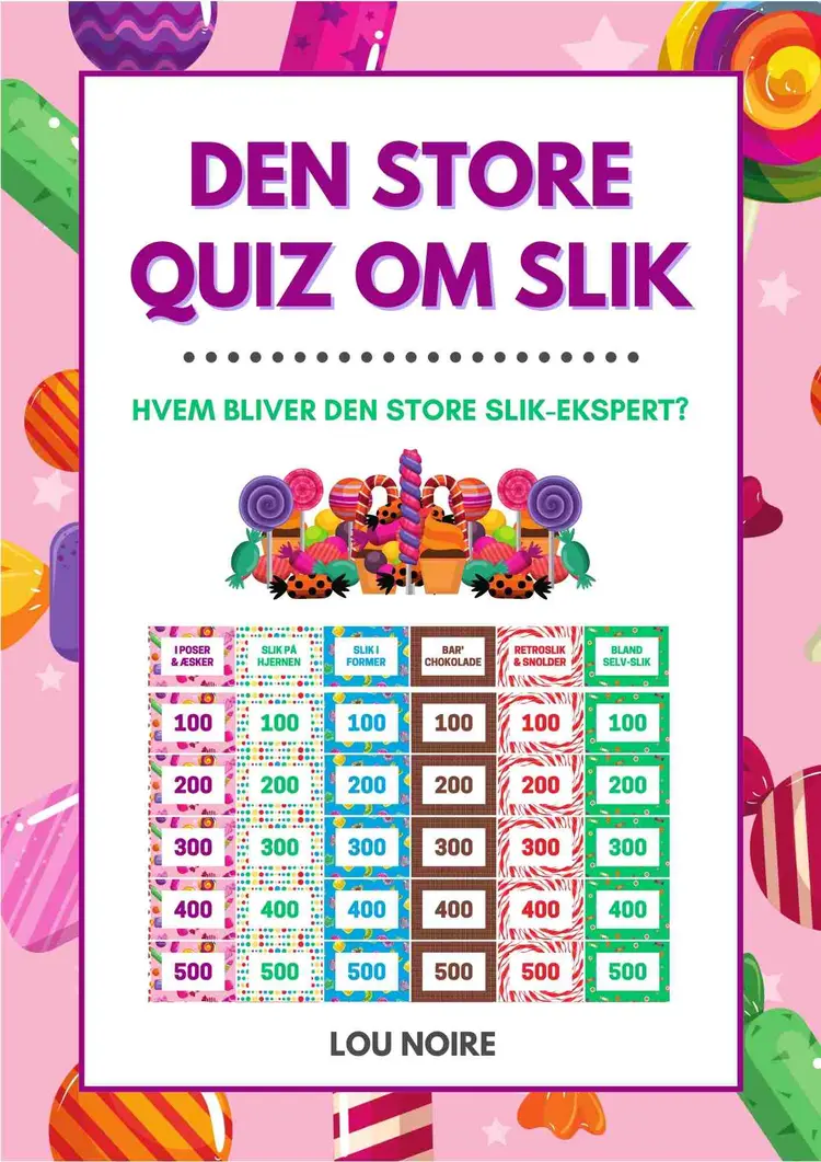 Den store quiz om slik af Lou Noire