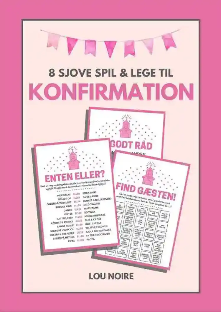 8 sjove spil og lege til konfirmation - pink af Lou Noire