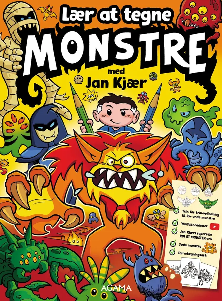 Lær at tegne monstre af Jan Kjær