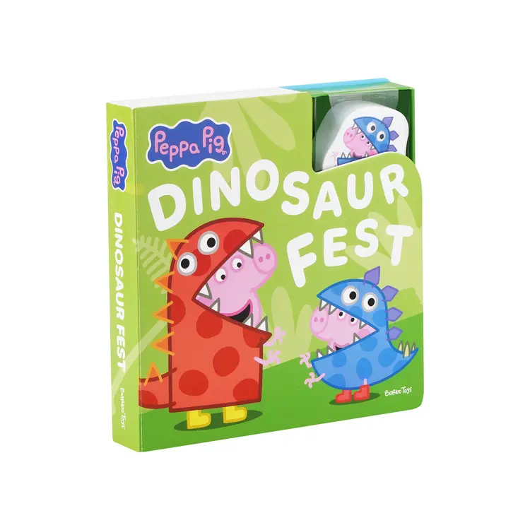Gurli Gris Bog med Træfigurer - Dinosaurfest