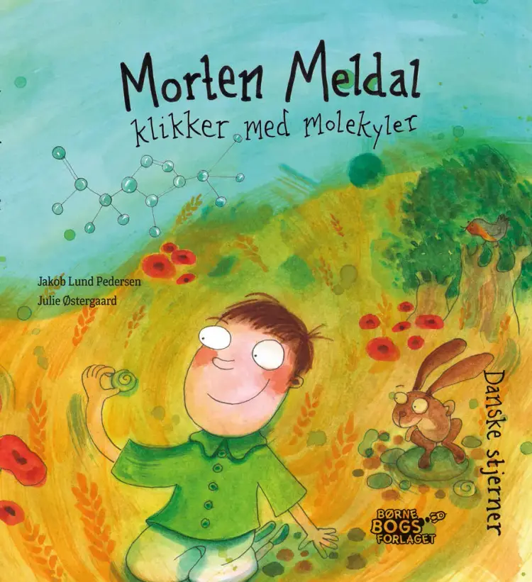 Morten Meldal klikker med molekyler af Julie Østergaard