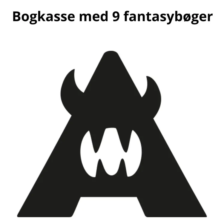 Bogkasse med 9 fantasybøger af Flere forfattere