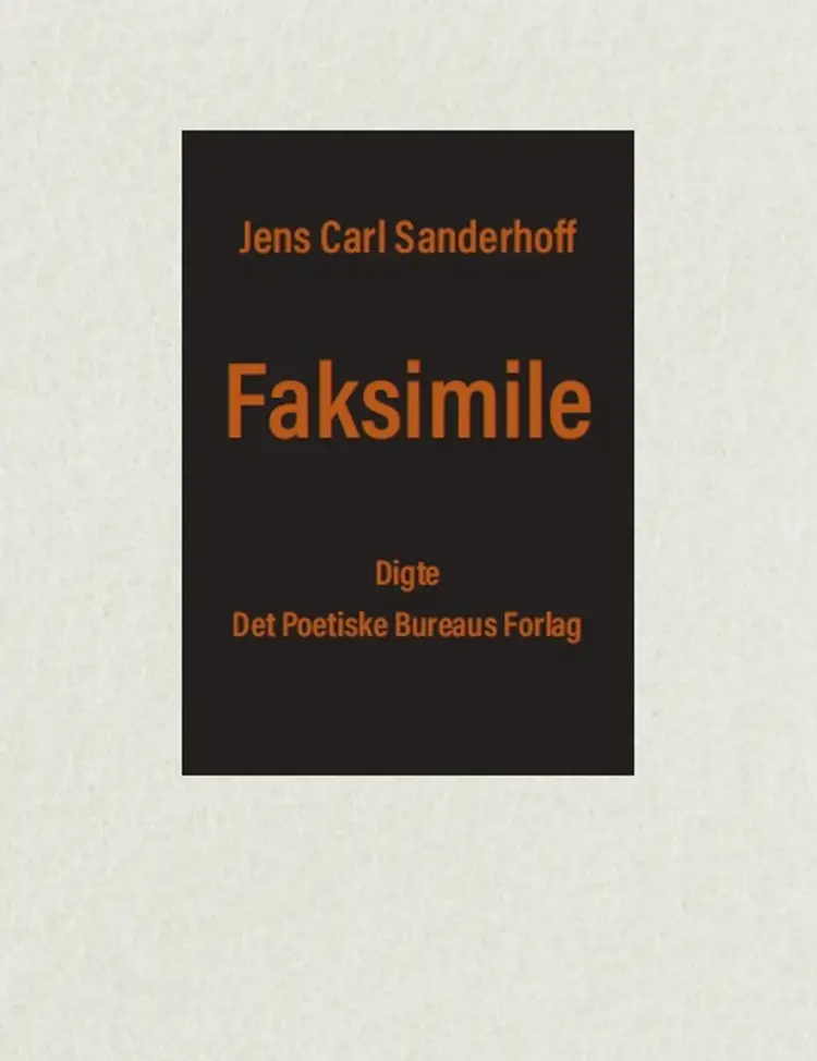 Faksimile af Jens Carl Sanderhoff
