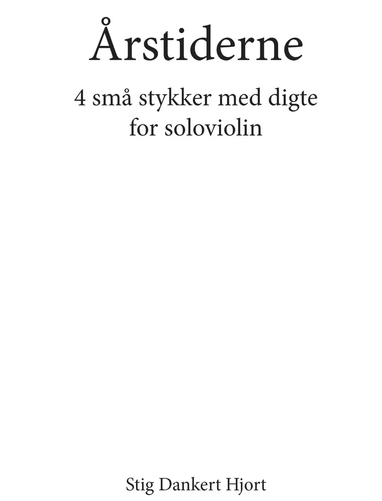 Årstiderne af Stig Dankert Hjort