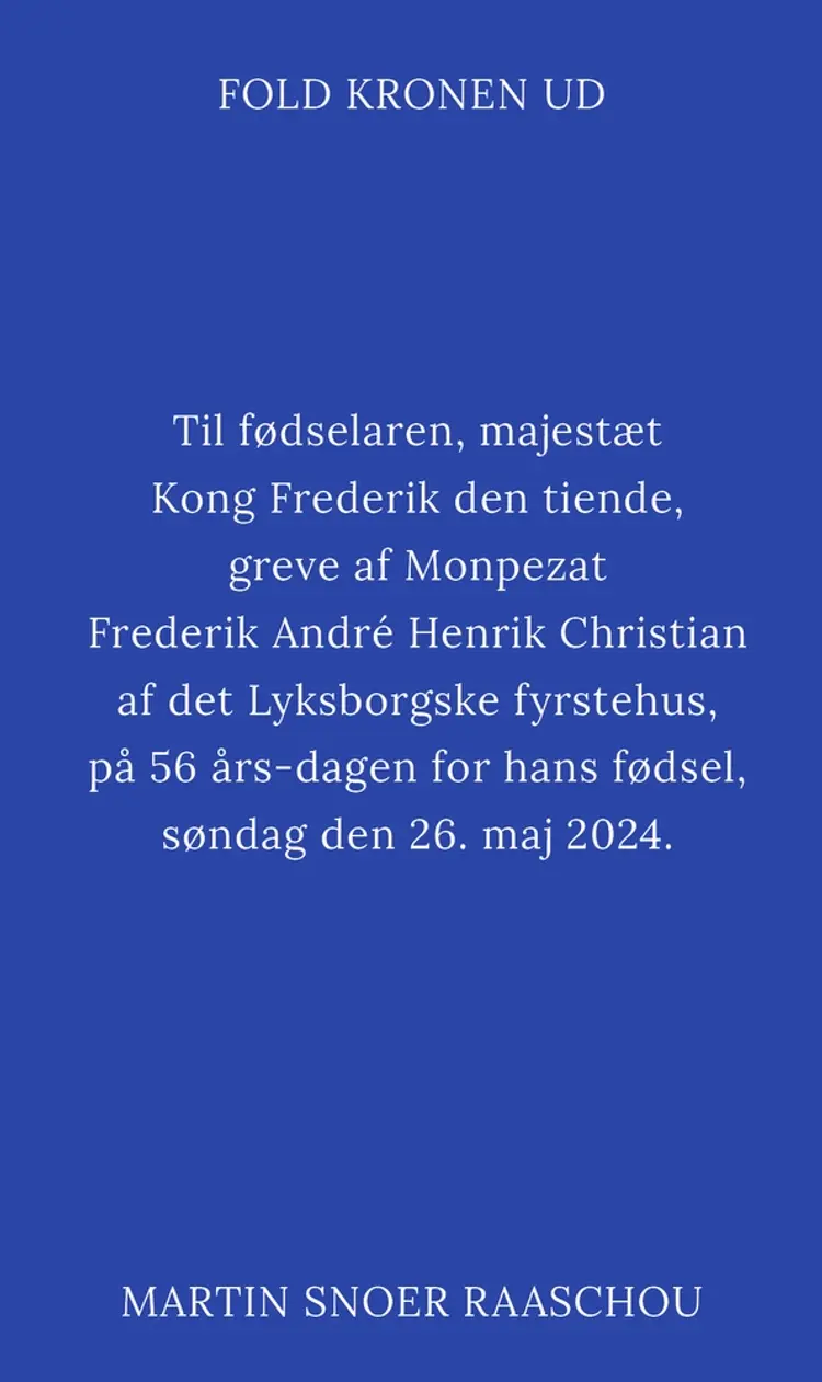 Fold kronen ud af Martin Snoer Raaschou