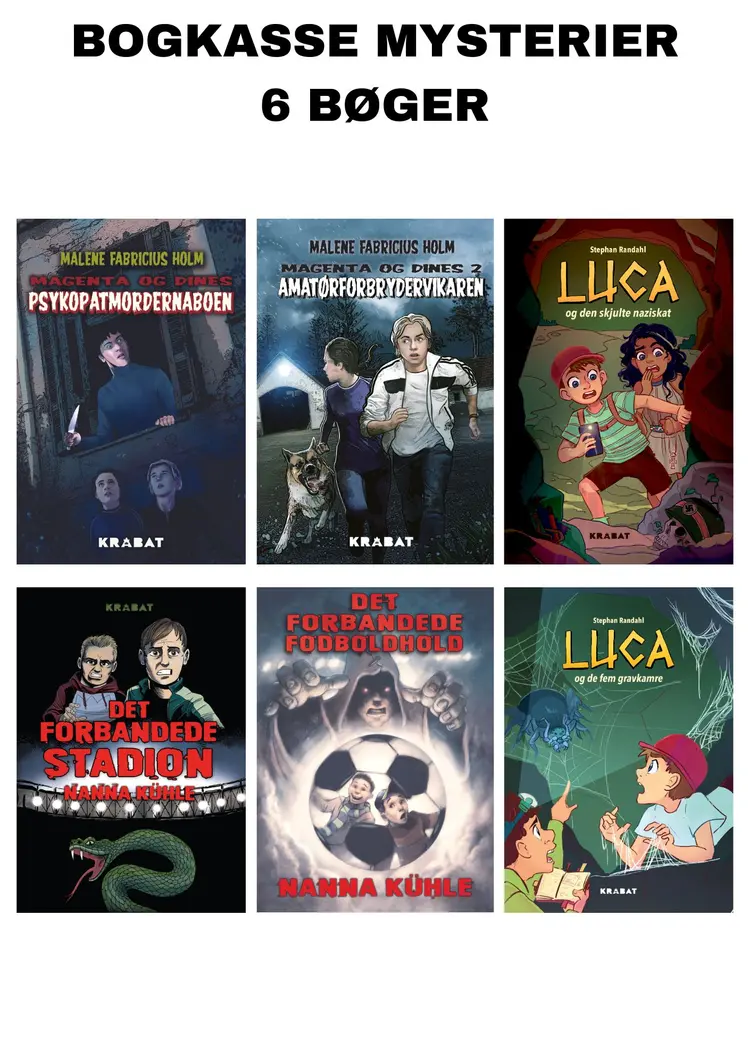 Mysterier og krimi bogkasse
