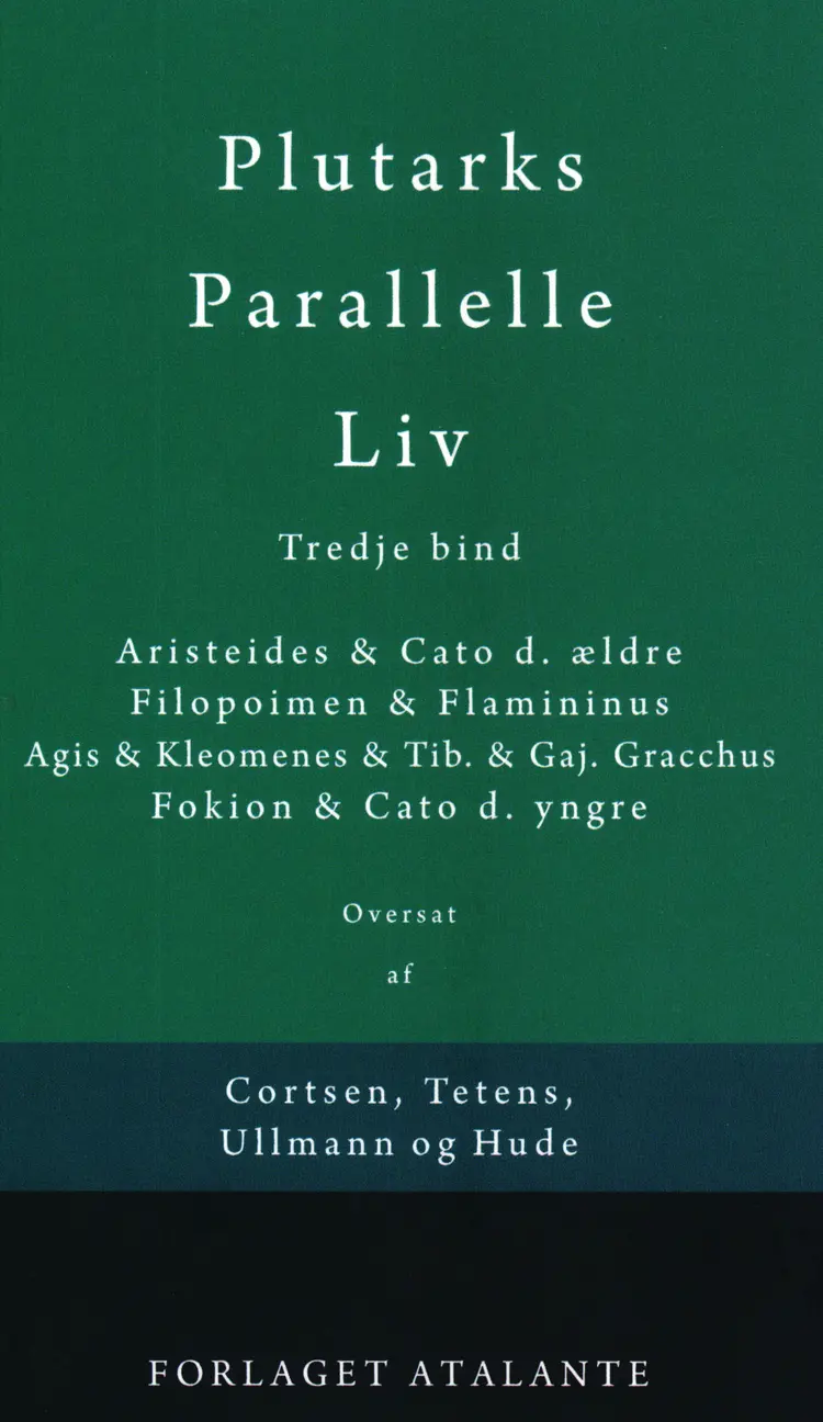 Plutarks Parallelle Liv 3 af Plutark/overs. Tetens