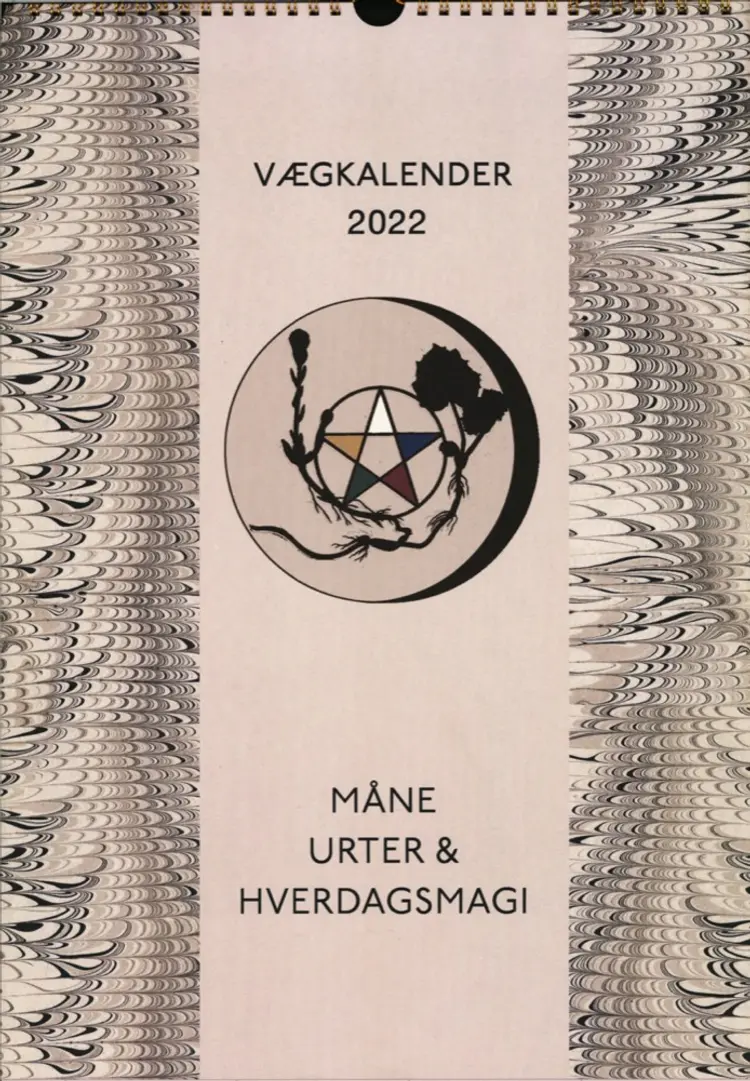 Måne, Urter & Hverdagsmagi - vægalender 2022 af Ditte Hegelund