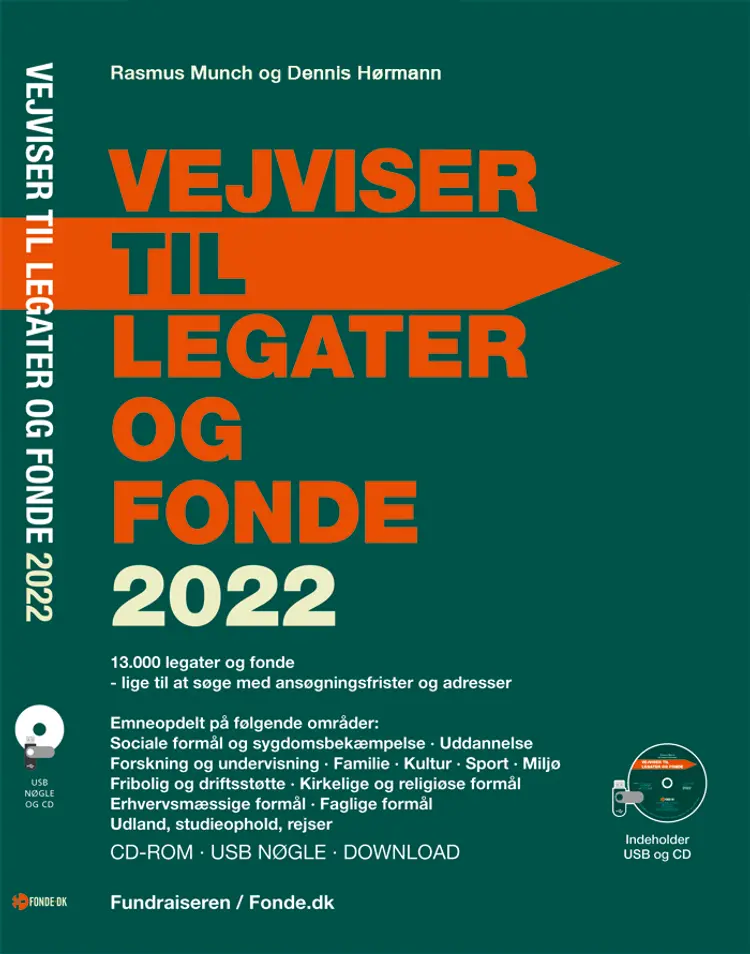 VEJVISER TIL LEGATER OG FONDE 2022 CD-ROM/USB af Rasmus Munch