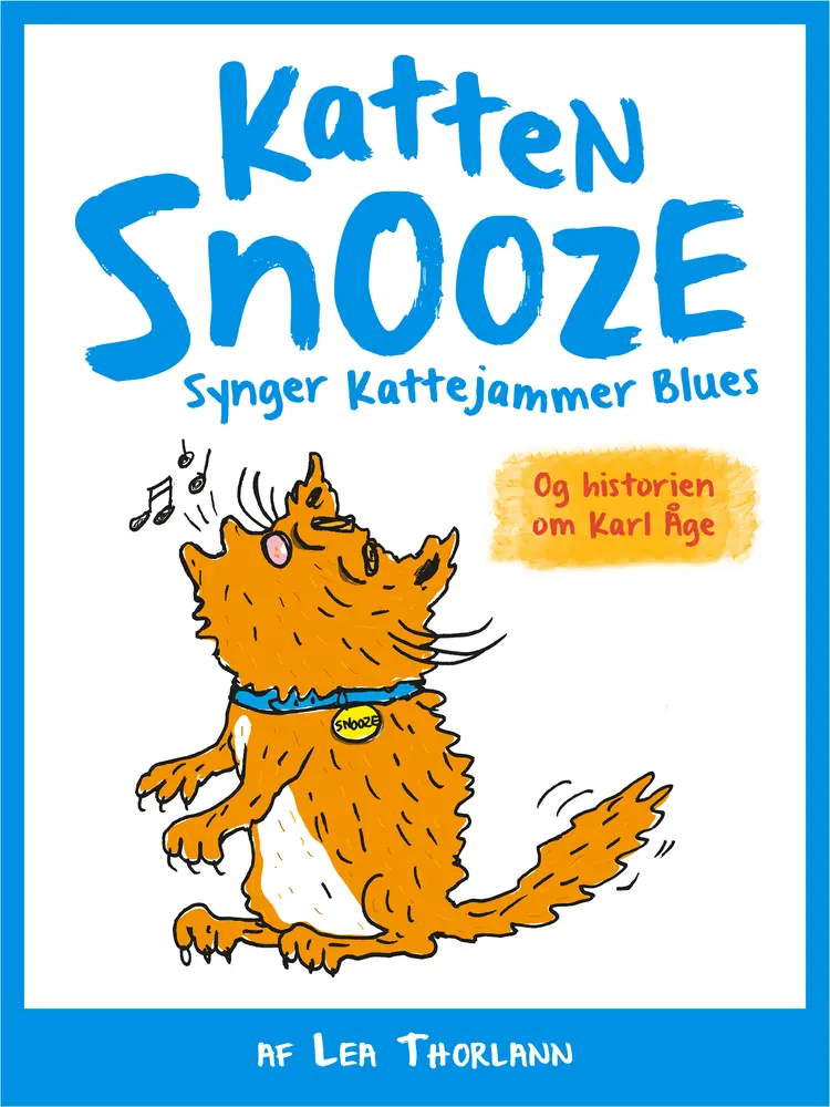 Katten Snooze synger Kattejammer Blues af Lea Thorlann
