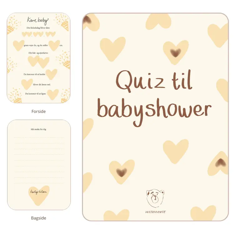 Quiz til babyshower af Julie Dam Andersen