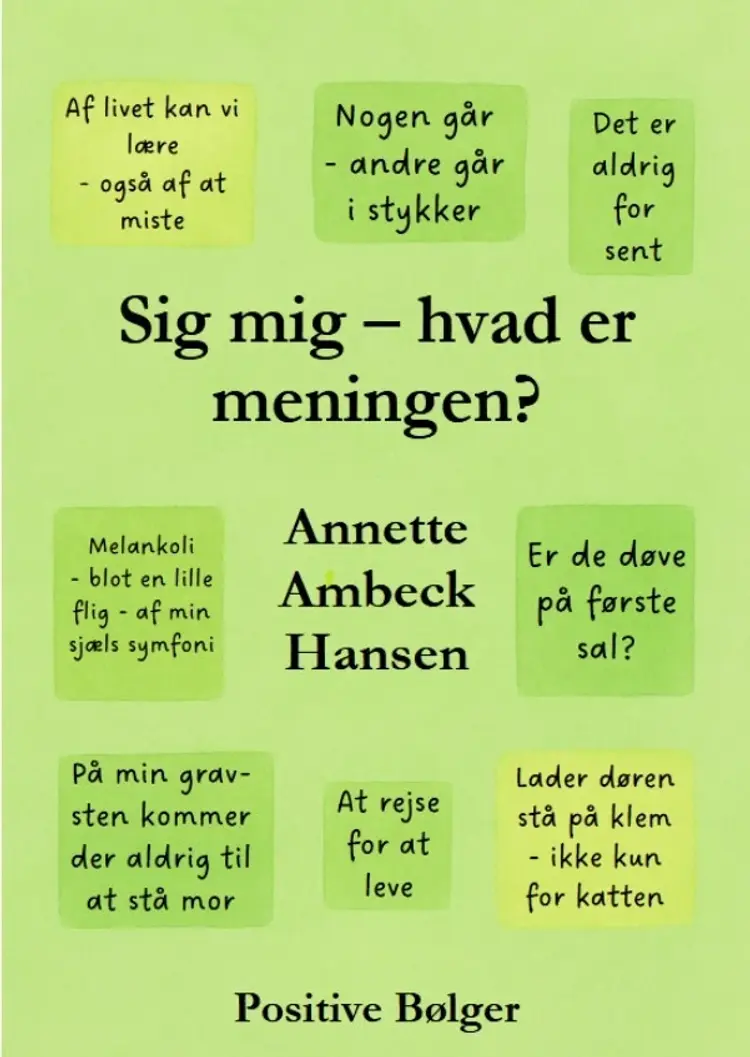 Sig mig - hvad er meningen? af Annette Ambeck Hansen