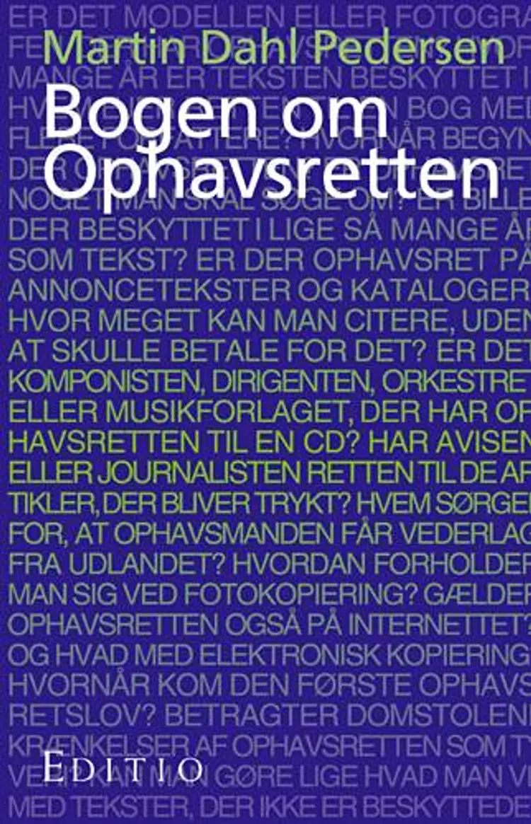 Bogen om ophavsretten af Martin Dahl Pedersen