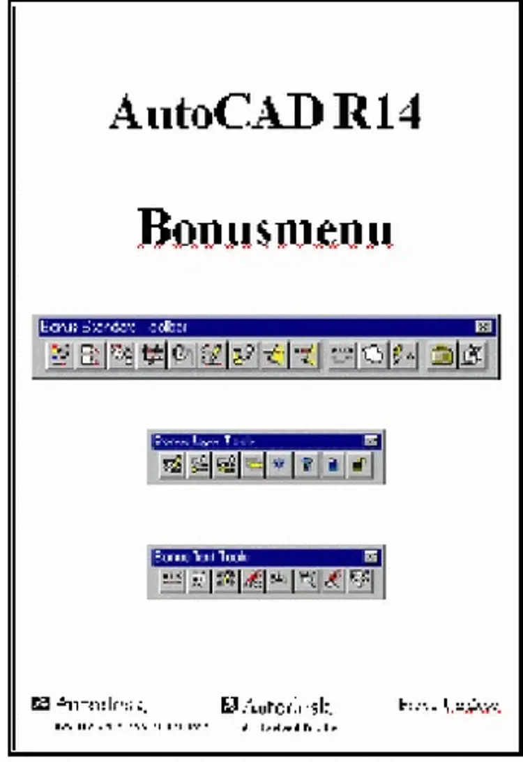 AutoCAD R14 Bonusmenu af Frede Uhrskov