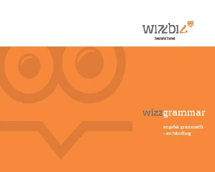 Wizzgrammar af Hanne Bock