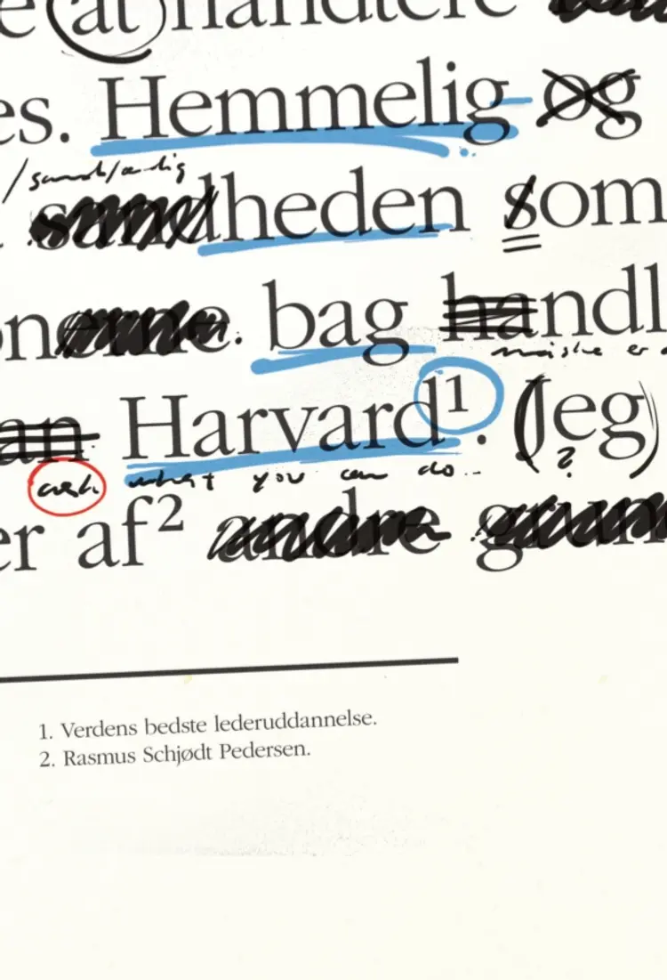 Hemmeligheden bag Harvard af Rasmus Schjødt Pedersen