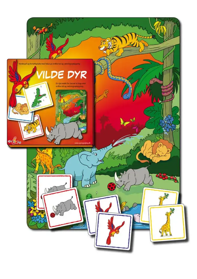 Vilde Dyr - Vendespil og fortælleplade af Sprog