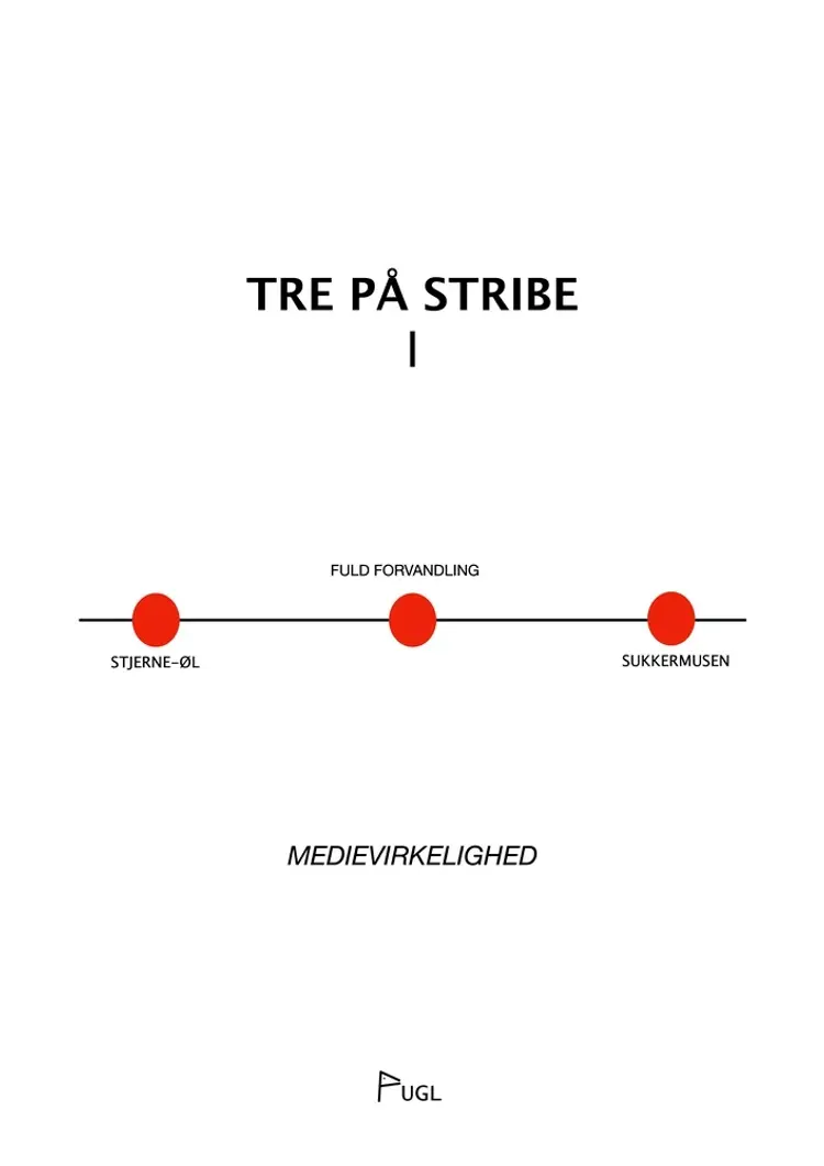 Tre På Stribe - MEDIEVIRKELIGHED - noveller af Jesper Wung-Sung