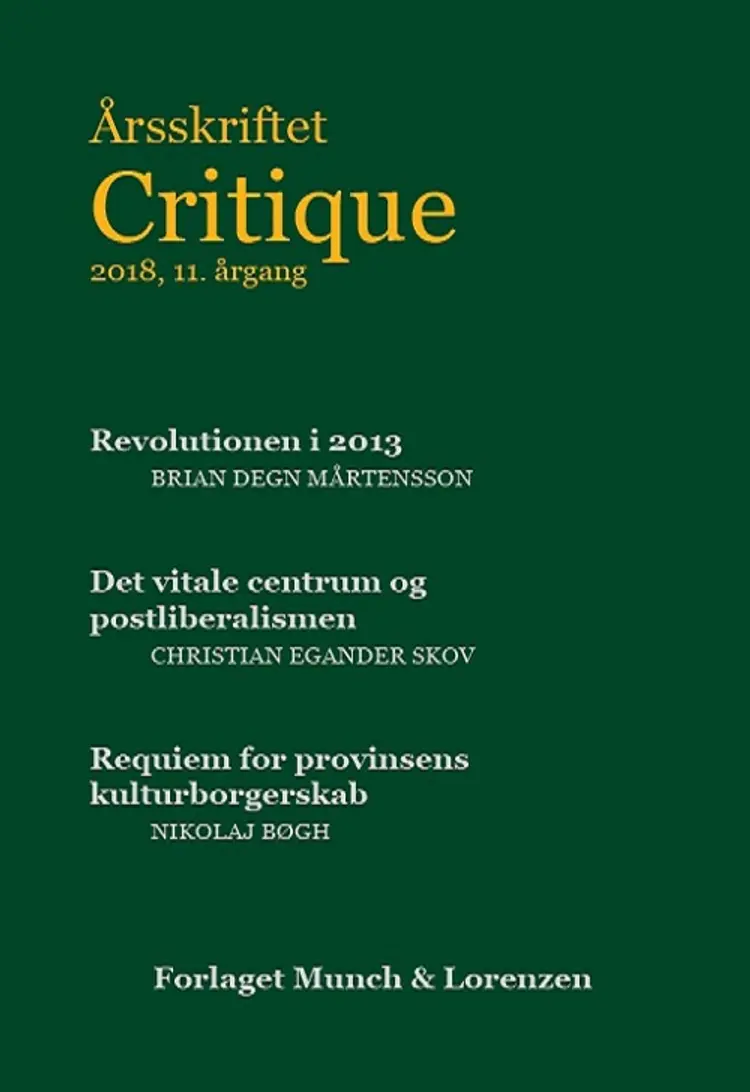 Årsskriftet Critique XI