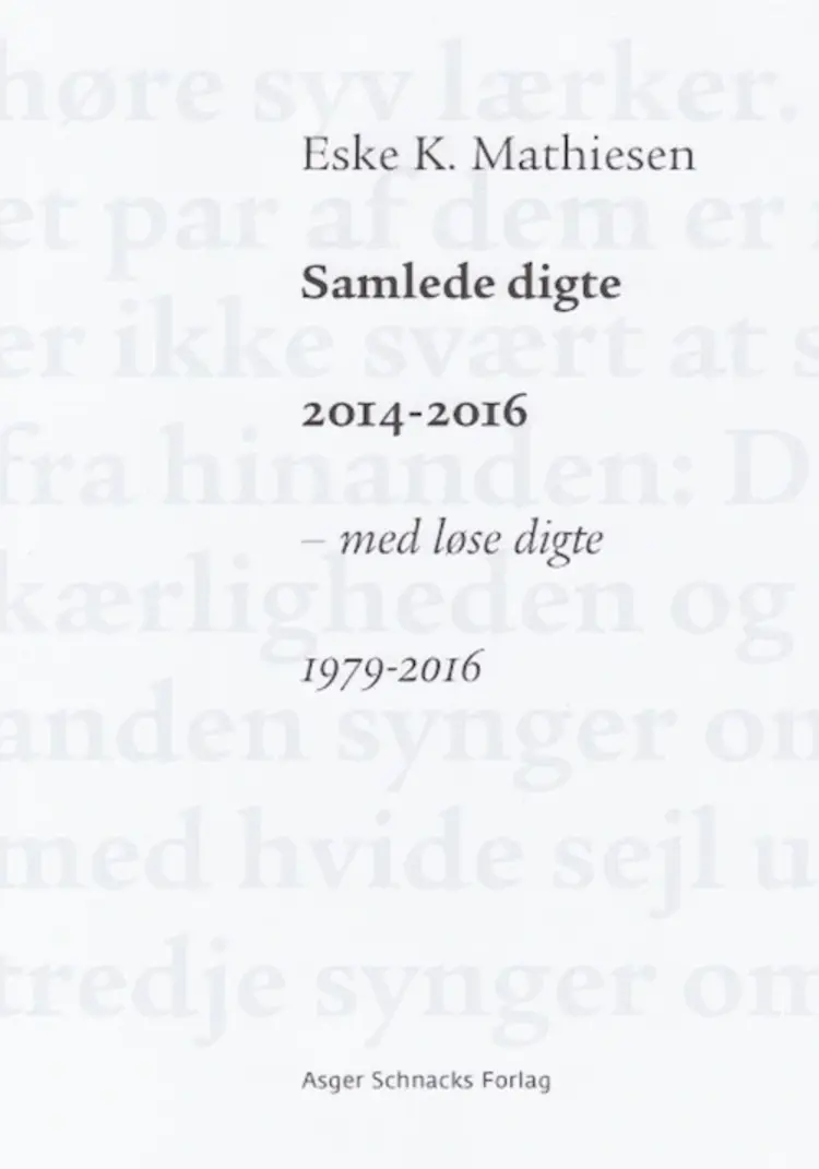 Samlede digte 2014-2016 af Eske K. Mathiesen