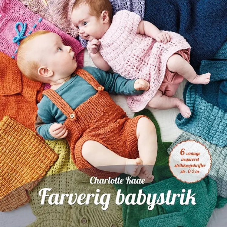Farverig babystrik af Charlotte Kaae