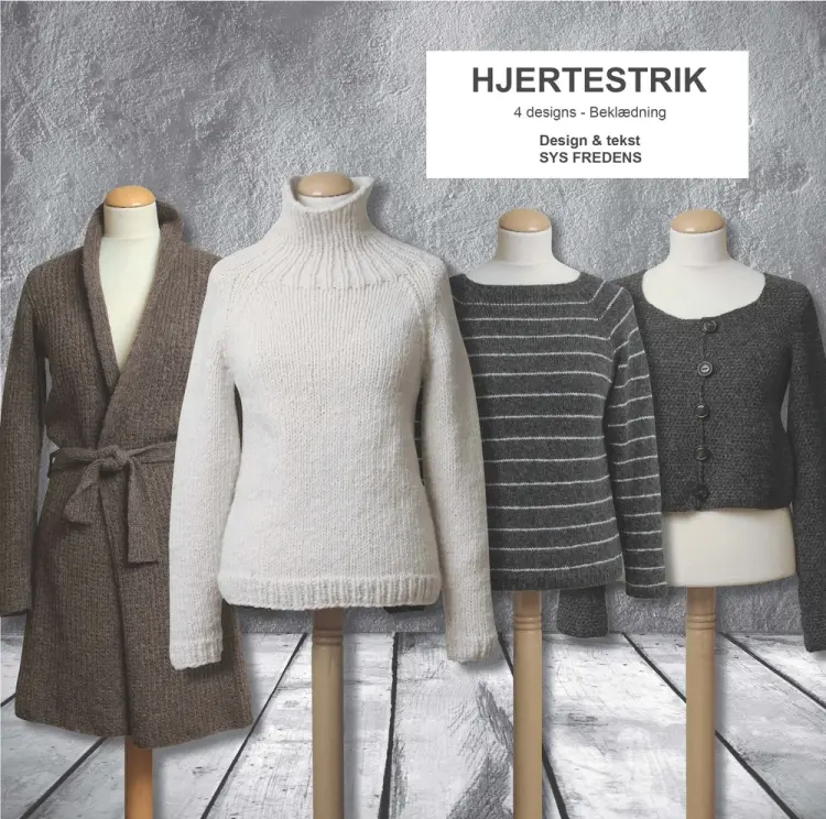 Hjertestrik 4 designs af Sys Fredens