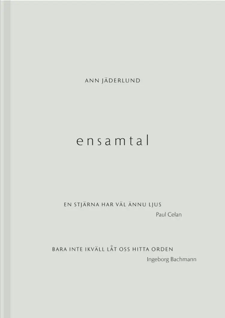 Ensamtal af Ann Jäderlund