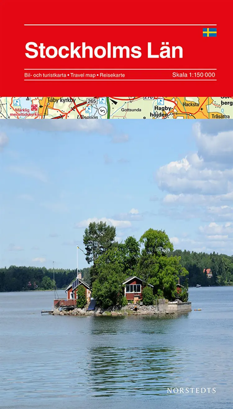 Stockholms län : bil- och turistkarta = travel map = Reisekarte af Norstedts