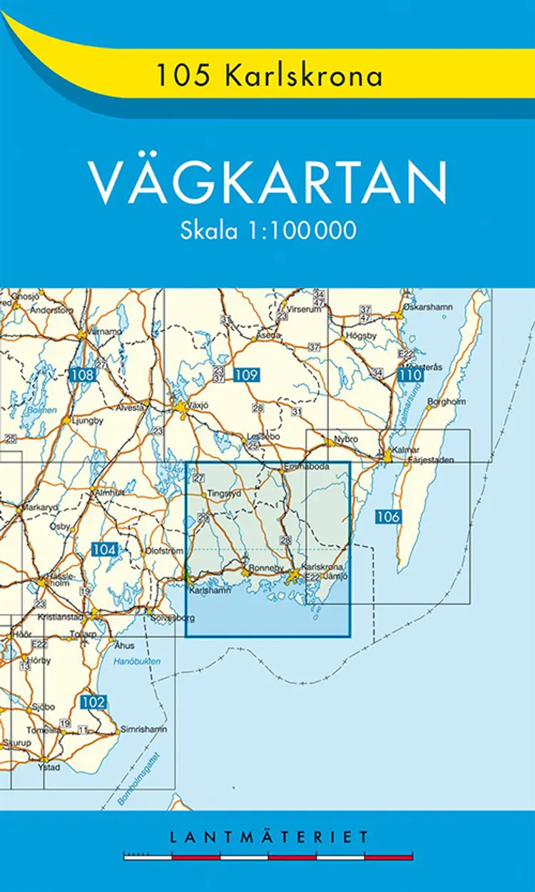Karlskrona 1:100.000 af Kartförlaget (utg.)