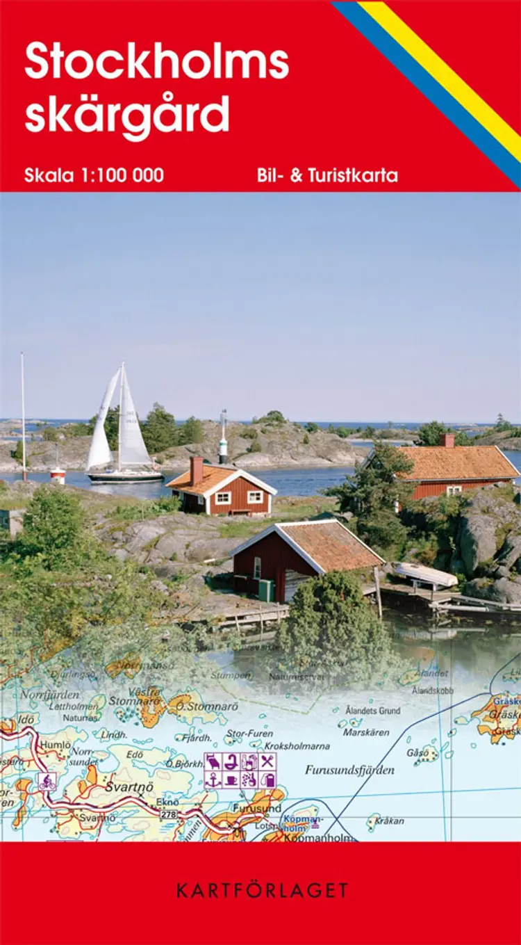 Stockholms skärgård 1:100 000 af Kartförlaget