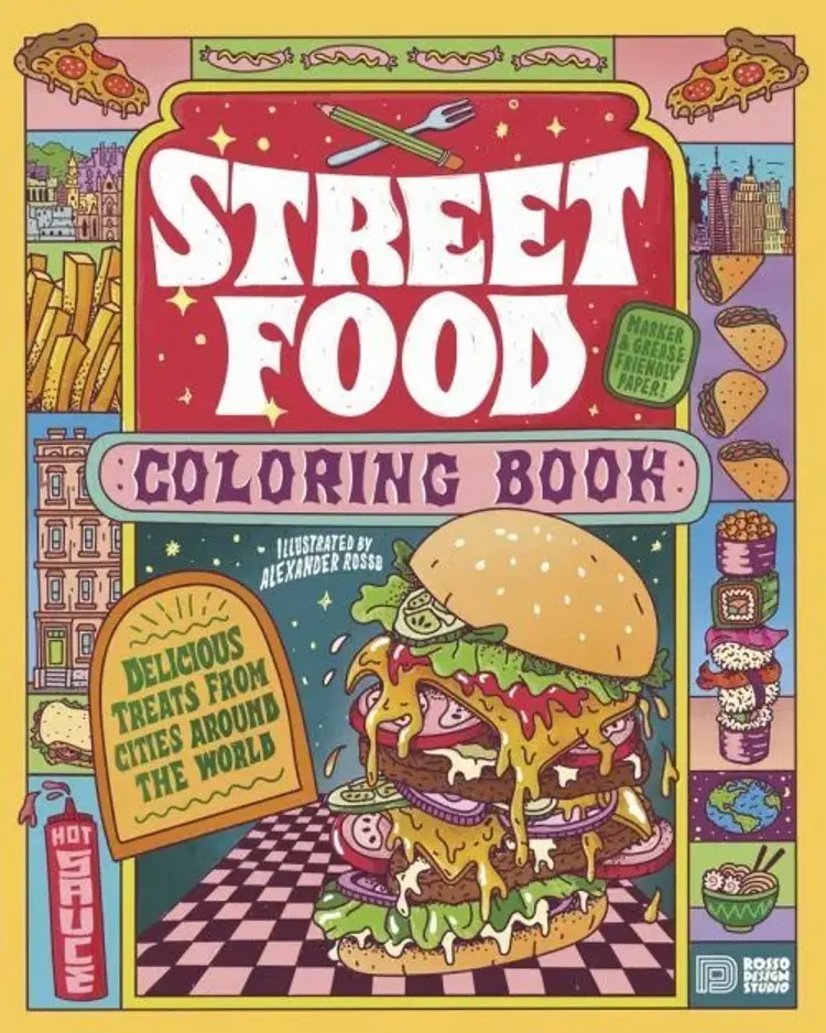Street food coloring book af Alexander Rosso