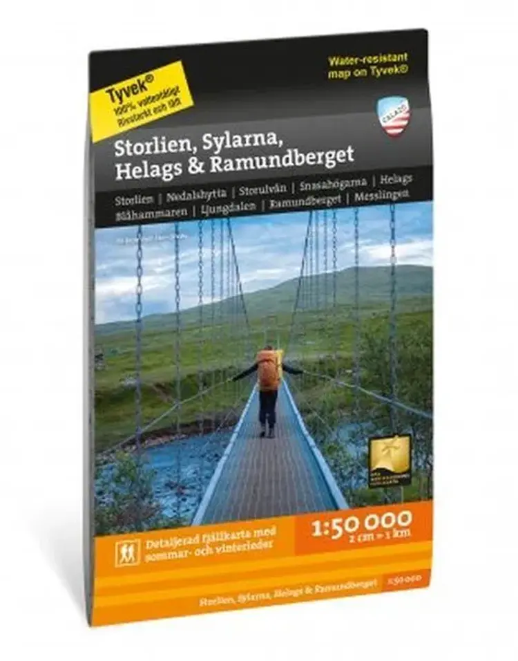 Storlien, Sylarna, Helags & Ramundberget 1:50 000 af Calazo