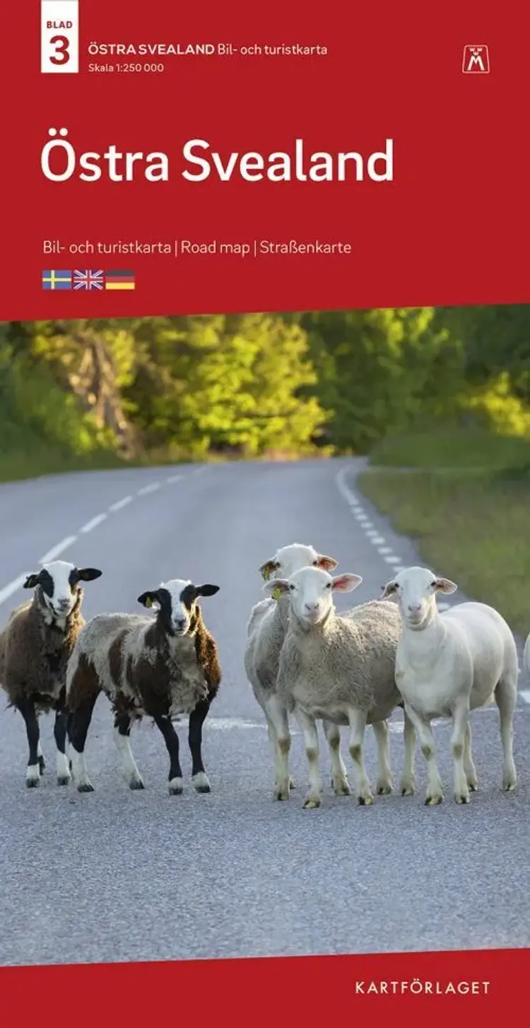 Östra Svealand : bil- och turistkarta - road map - Straßenkarte af Norstedts