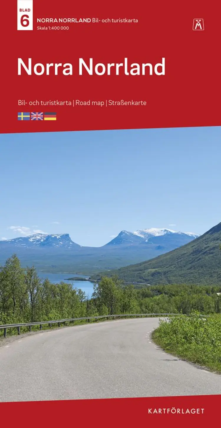 Norra Norrland : bil- och turistkarta - road map - Straßenkarte af Norstedts