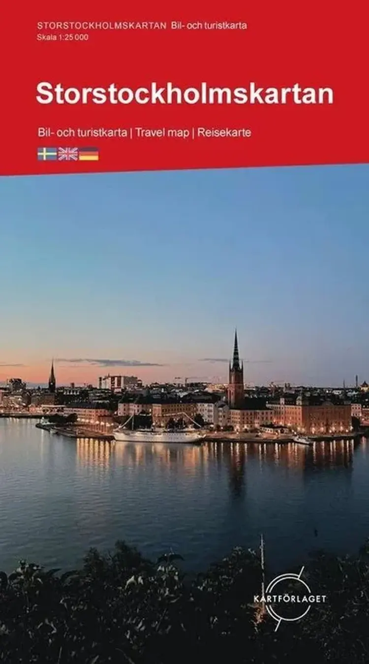 Storstockholmskartan : bil- och turistkarta : travel map : Reisekarte af Kartförlaget