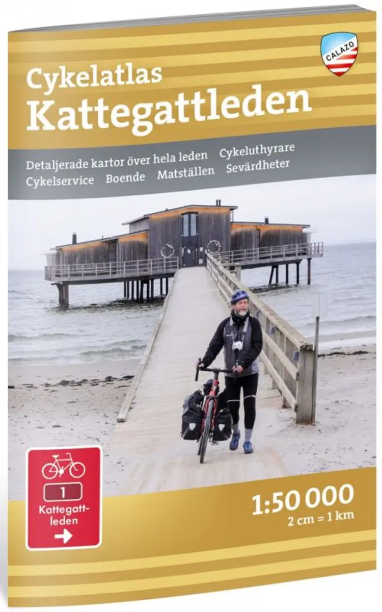 Cykelatlas Kattegattleden 1:50 000 af Caroline Alesmark