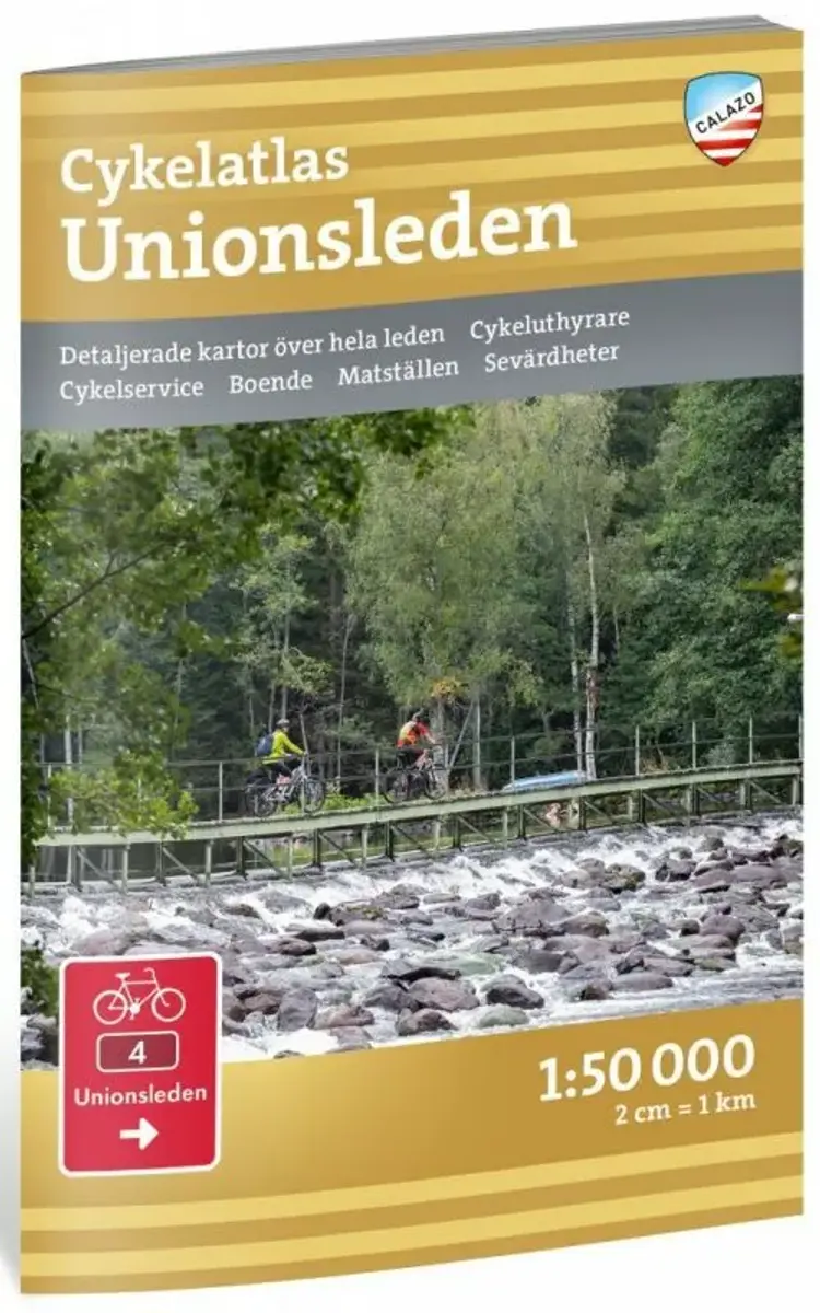 Cykelatlas Unionsleden 1:50 000 af Emma V. LarssonDen nationella cykelleden U