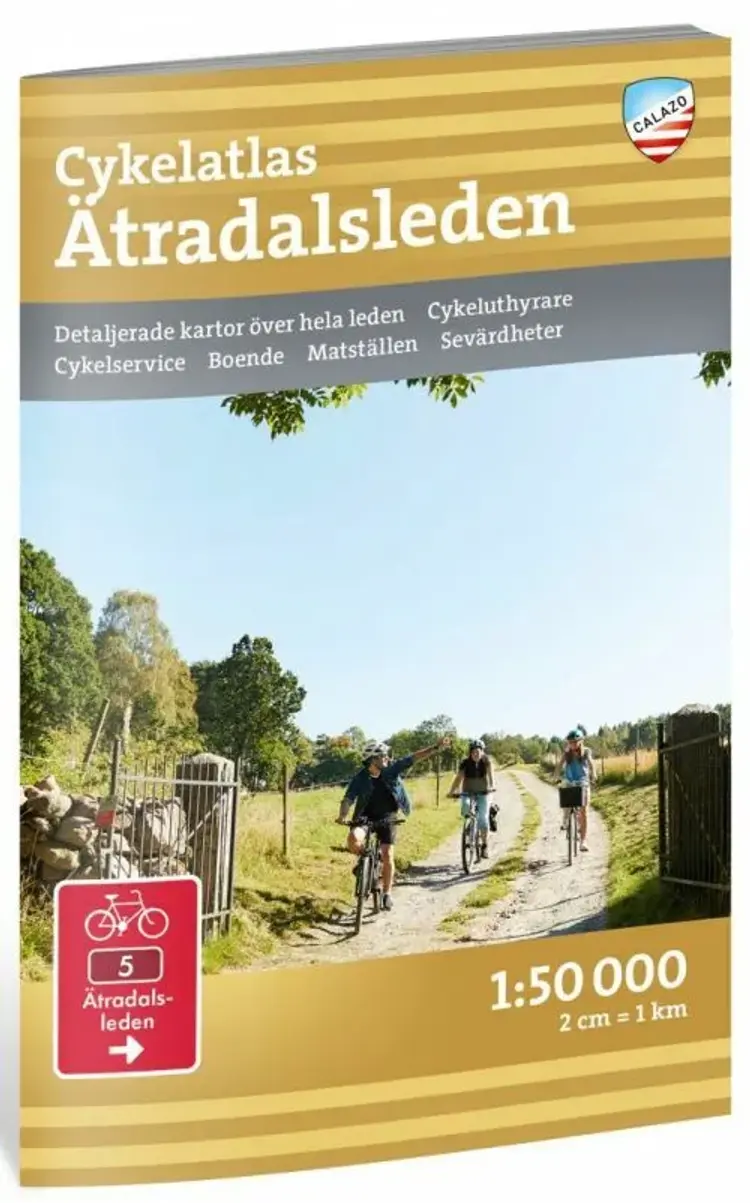 Cykelatlas Ätradalsleden 1:50 000 af Emma V. Larsson