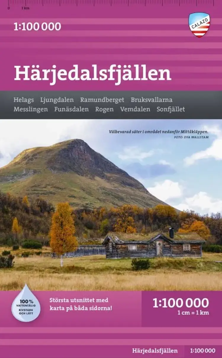 Härjedalsfjällen 1:100 000 af Calazo