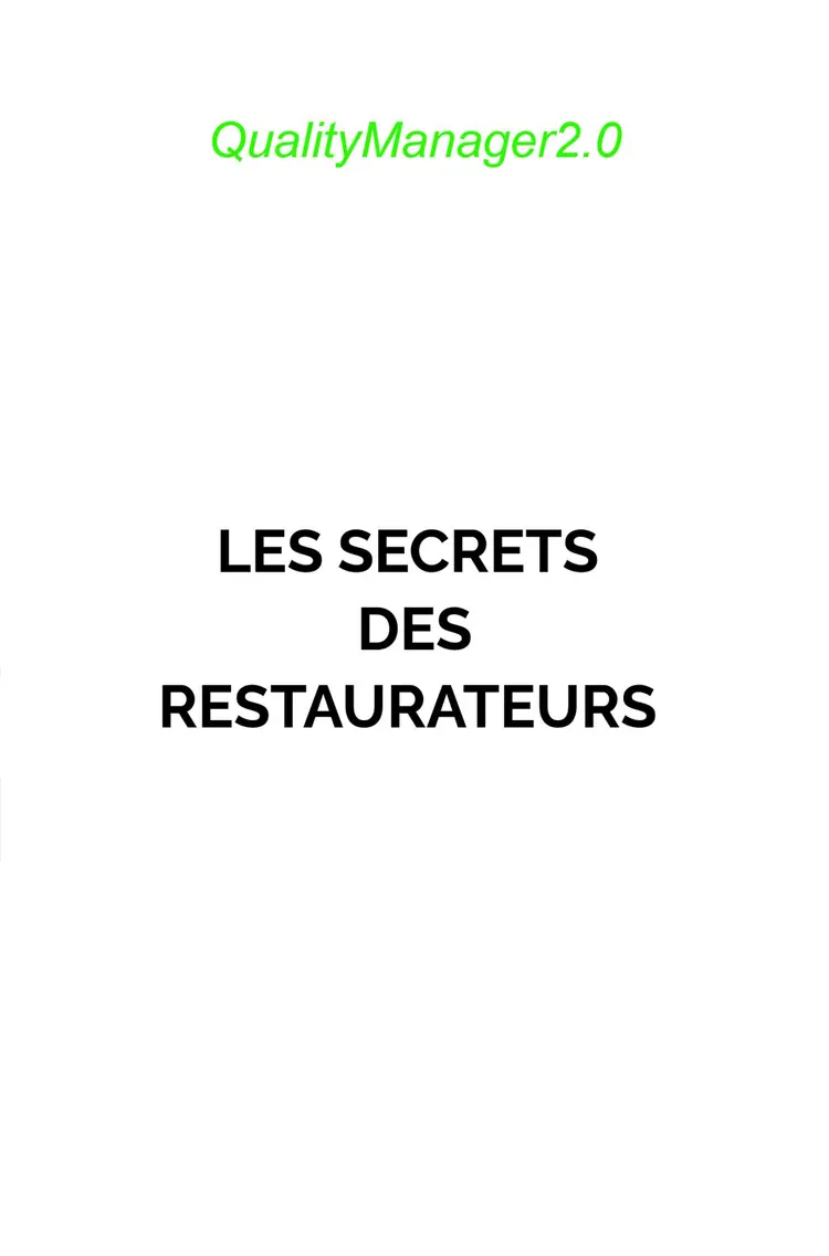 Les Secrets des Restaurateurs af Joannes LATHUILLERE