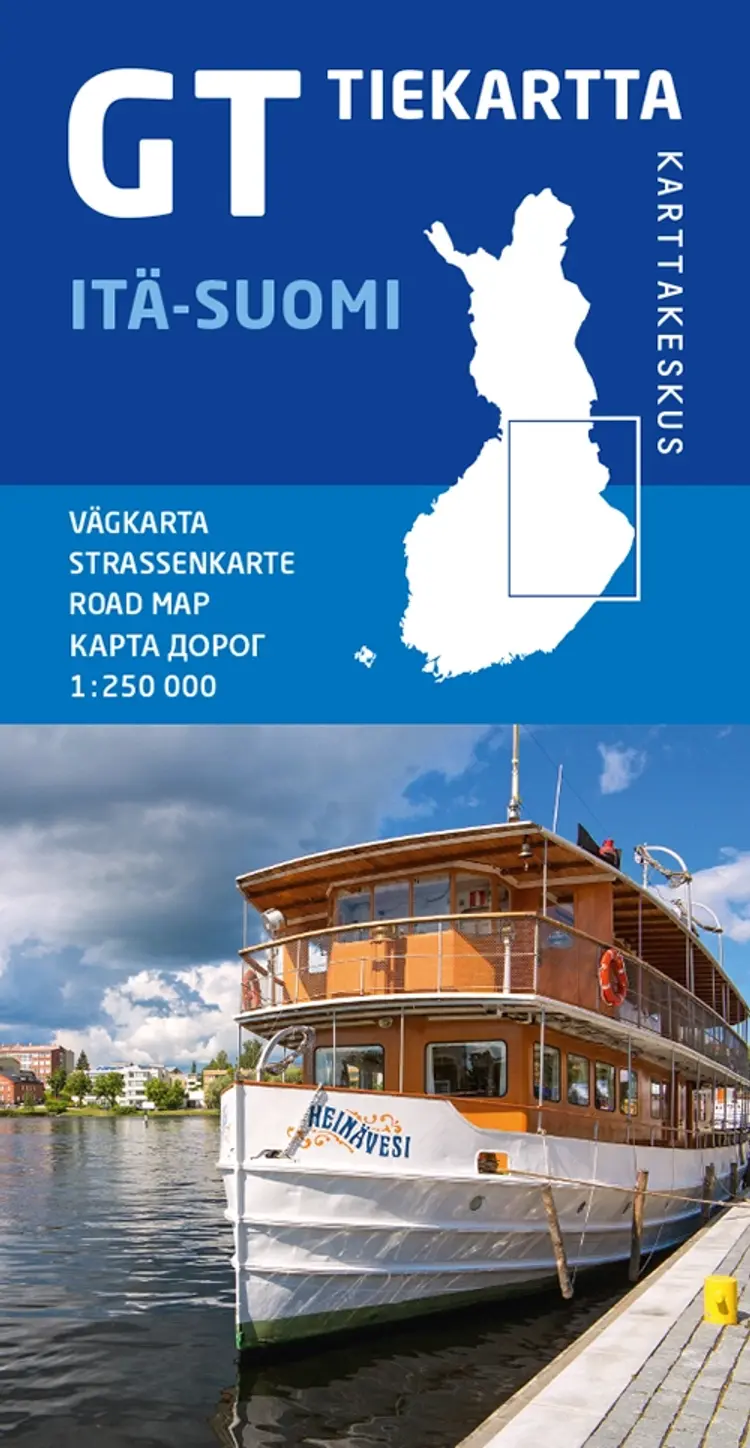 Itä-Suomi : tiekartta, vägkarta af Karttakeskus