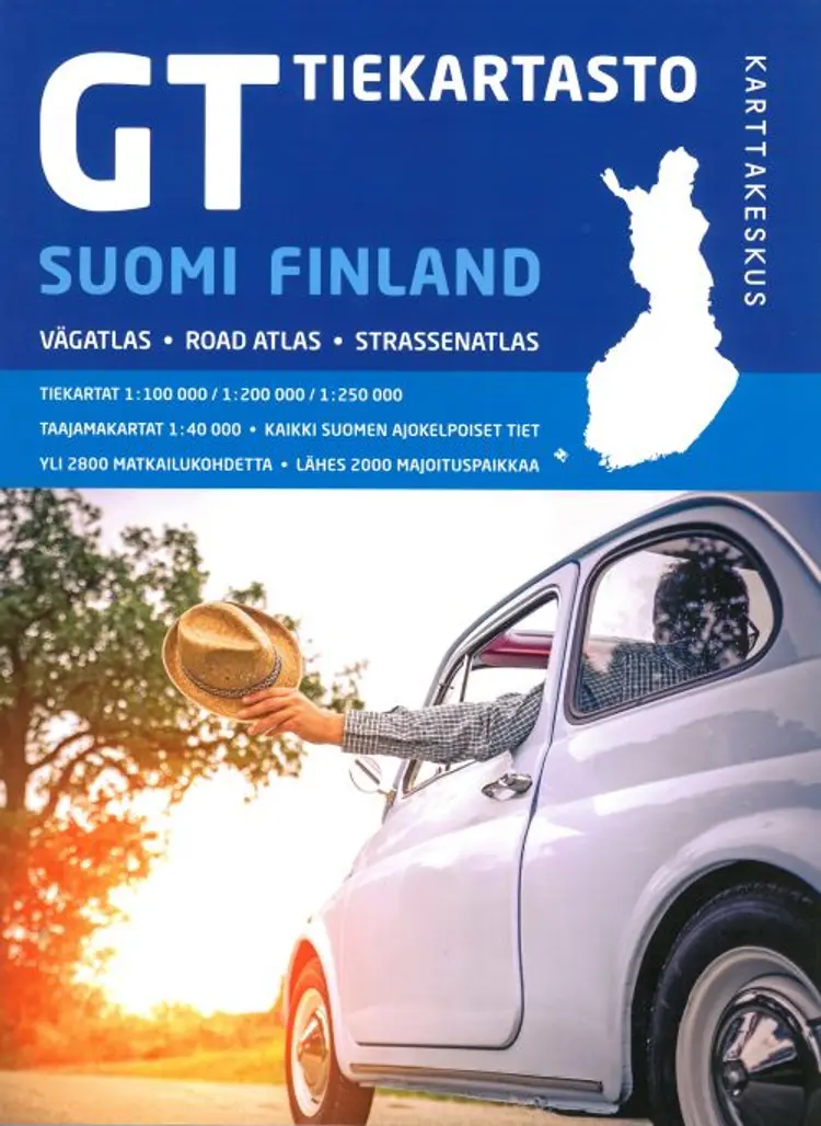 GT Tiekartasto Suomi Finland = vägatlas = road atlas = Strassenatlas af Karttakeskus