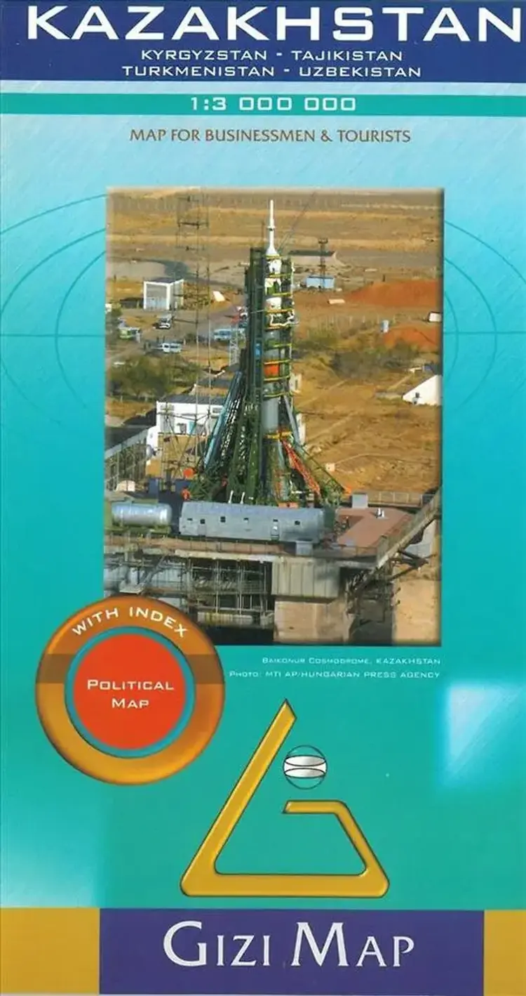 Kazakhstan af Gizi Map