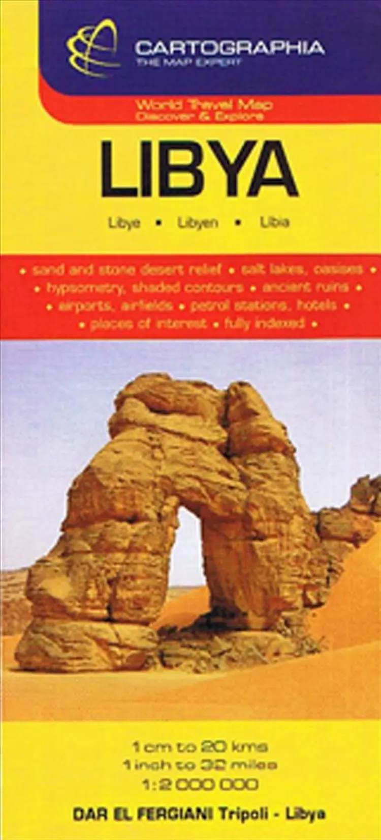 Libya - Libia - Libyen af Michelin/Cartographia