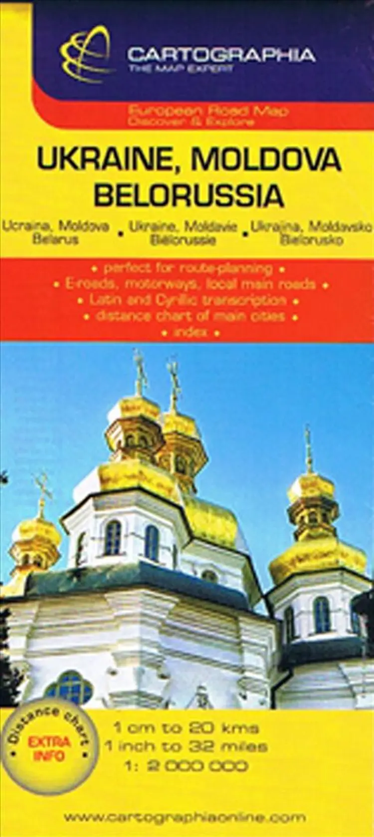 Ukraine, Moldova & Belorussia af Cartographia