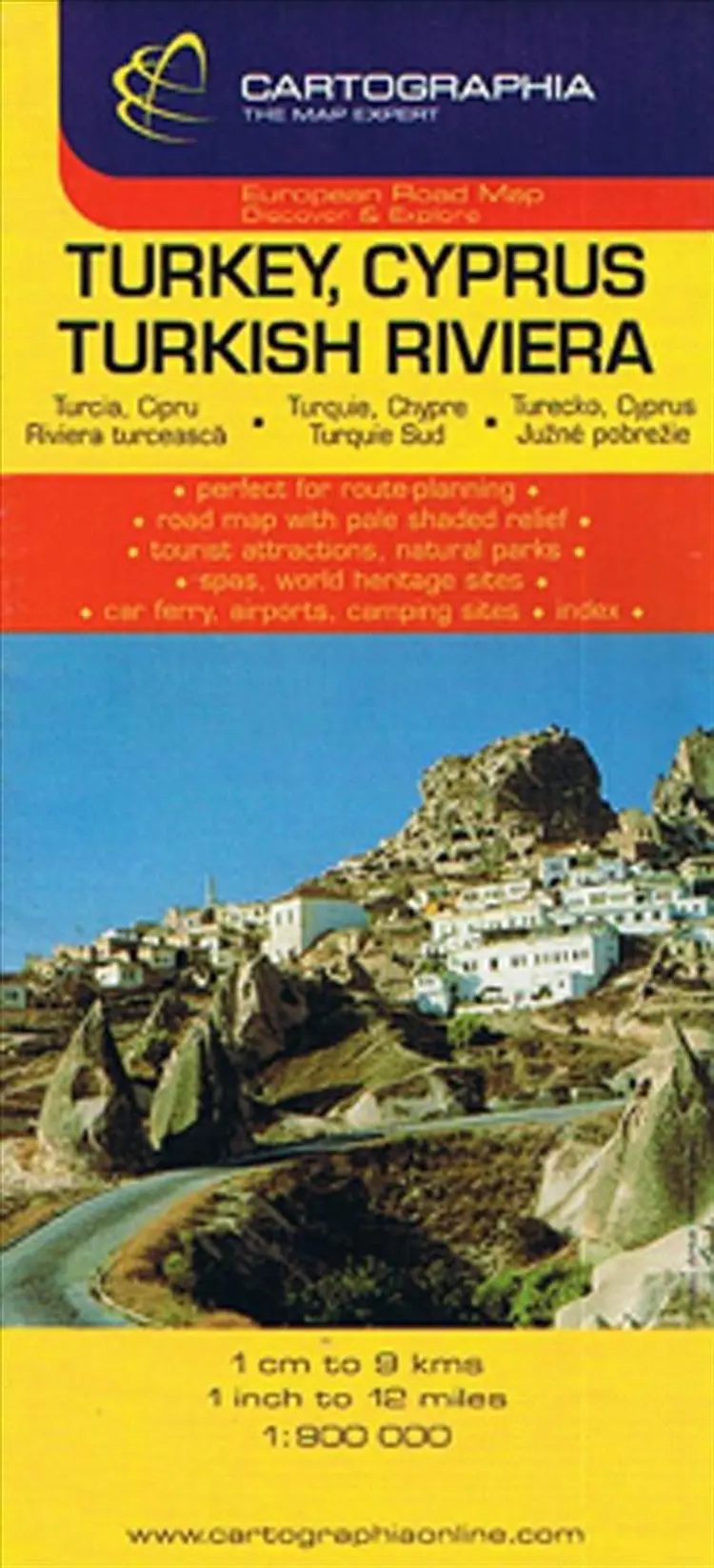Turkey Cyprus Turkish Riviera af Michelin/Cartographia