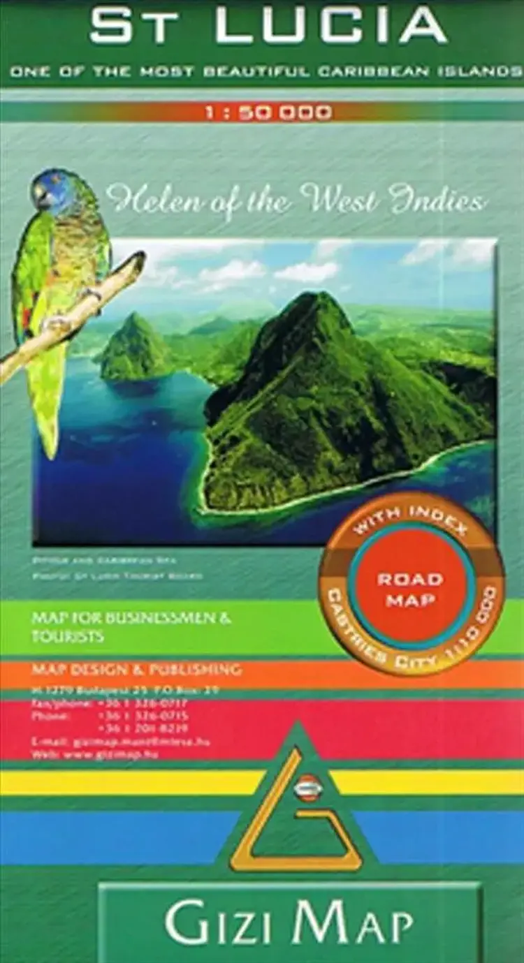 St Lucia, Gizi Map for Businessmen & Turists af Gizi Map