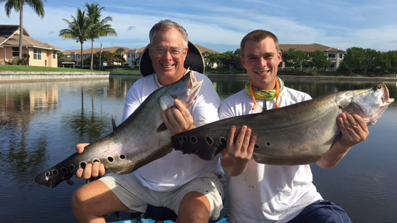 Boynton Beach peacock bass & Clown Knife