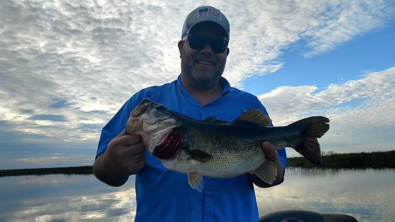 Friendly Bass Fishing Trip On Lake Okeechobee In Florida